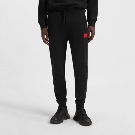 Hugo Boss Ανδρικό Παντελόνι Φόρμας με Λάστιχο Μαύρο 50473211-001