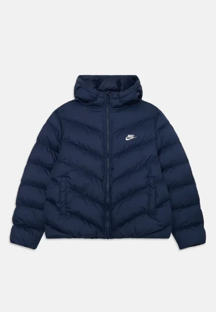Nike Sportswear PUFFER UNISEX - Χειμωνιάτικο μπουφάν - midnight navy/white