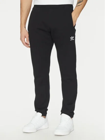 Παντελόνι φόρμας Trefoil Essentials JD2422 Μαύρο Slim Fit