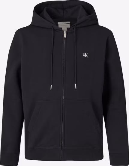 Calvin Klein Jeans Ζακέτα φούτερ σε Μαύρο