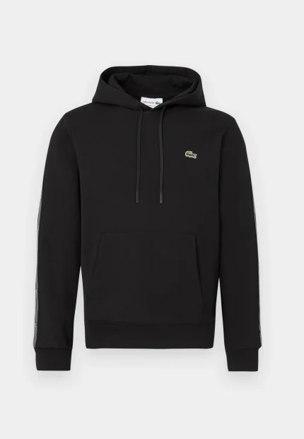Φούτερ με κουκούλα - black Lacoste Sport HOODIE TAPE -